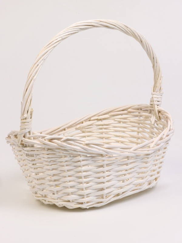 Набор 4 шт корзин плетеных 49х37х18 43х32х16 37х26х15 31х20х13 см ПЛЕТ ручка h=_ см серый