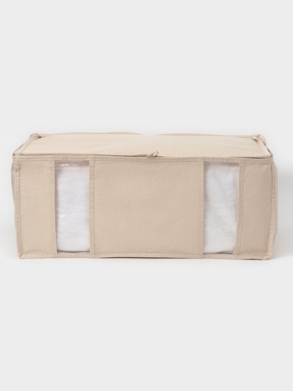 Корф для хранения вещей LaDо́m, размеры 60х40х22 см, цвет бежевый, материал батист