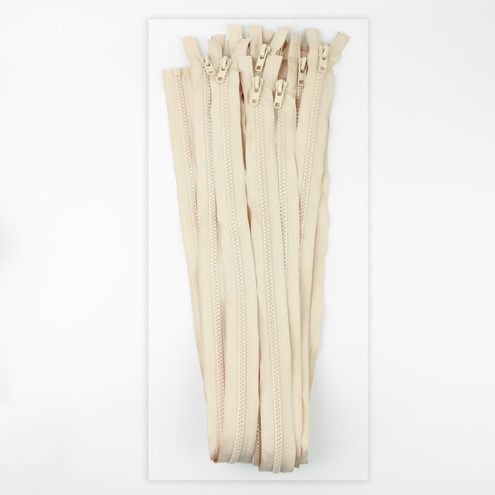 Молния «Трактор», №8, разъёмная, замок автомат, 100 см, цвет слоновая кость, цена за 1 штуку Молния «Трактор», №8, разъёмная, замок автомат, 100 см, цвет слоновая кость, цена за 1 штуку