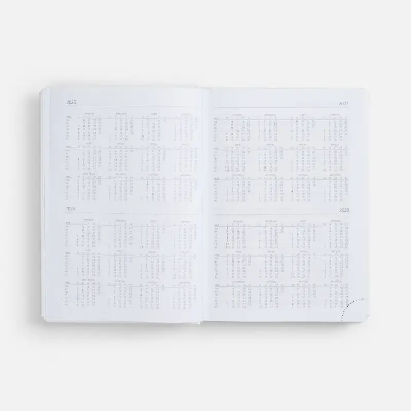 Ежедневник Nebraska, недатированный, белый