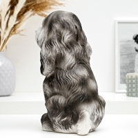 Копилка "Собака с медалью" черная, 25см Копилка "Собака с медалью" черная, 25см