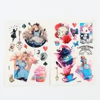 Переводные татуировки детские &laquo;Страна чудес&raquo;, тату &mdash; 2 листа