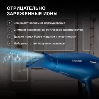 Фен H-HDI0757 2200Вт синий