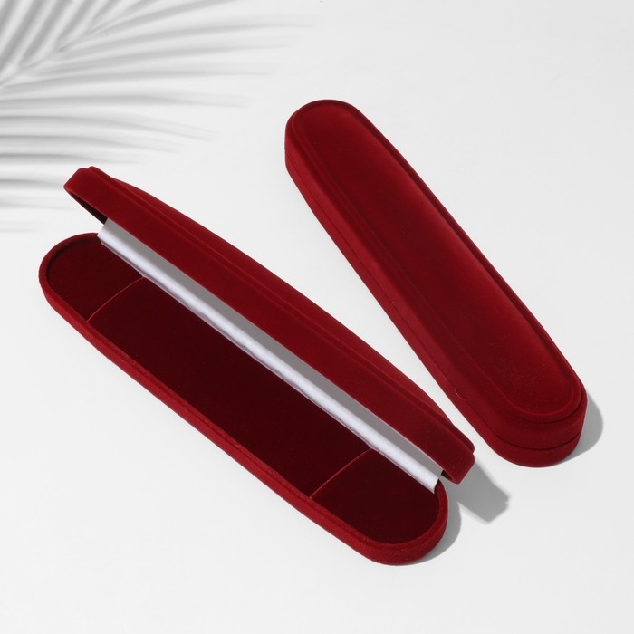 Футляр бархатный под браслет/цепочку/часы &laquo;Классика&raquo;, 22,2&times;4,6, цвет бордовый