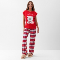 Пижама новогодняя женская KAFTAN "Bear" размер 48-50 49