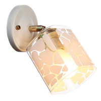 Бра "Ника" 1х60Вт E27 белый-хром Бра "Ника" 1х60Вт E27 белый-хром