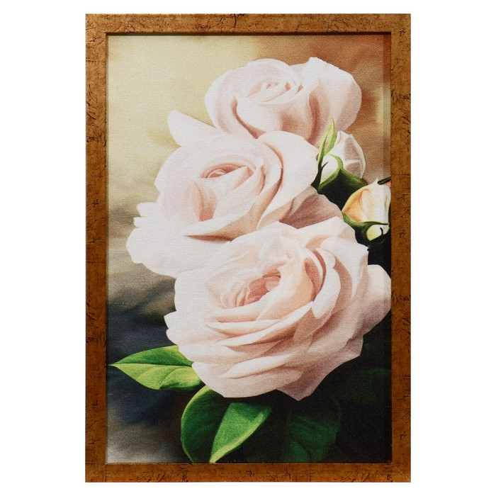 Гобеленовая картина Гобеленовая картина "Розочки" 44*64 см рамка микс