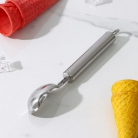 Ложка для мороженого Доляна &laquo;Металлик&raquo;, 21 см, цвет серебристый