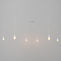 Светильник "Паук" 6x40Вт E27 белый BayerLux