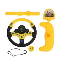 Руль музыкальный "Cупер водитель" с кронштейном, свет, звук