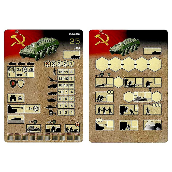 Сборная модель &laquo;Советский бронетранспортёр БТР-80&raquo; Звезда, 1/100, (7401)