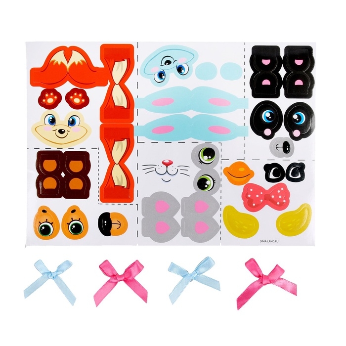 Наклейки для декорирования яиц &laquo;Милые животные&raquo;