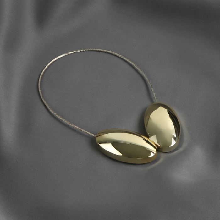 Подхват для штор, 6 &times; 3,5 см, цвет золотой