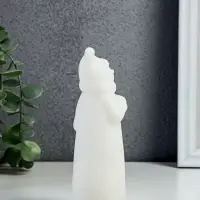 Фигурка светящаяся RISALUX &laquo;Снеговик в колпаке&raquo; LED, 3хAG10 белый 4,8х4,8х15 см