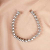 Подхват для штор «Бусы из жемчуга», d = 1,5 см, 40 ± 1 см, цвет серый Подхват для штор «Бусы из жемчуга», d = 1,5 см, 40 ± 1 см, цвет серый