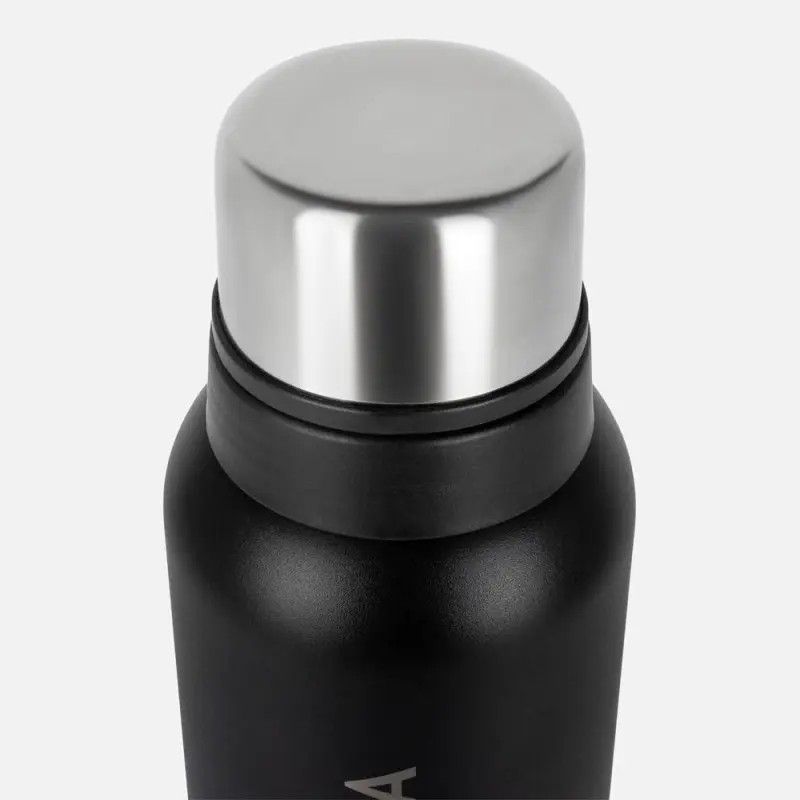 Термос Relaxika 1200 со стикерпаком, черный