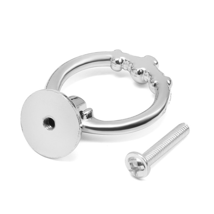 Ручка-кнопка CAPPIO, d=36 мм, цвет хром, 8 шт.