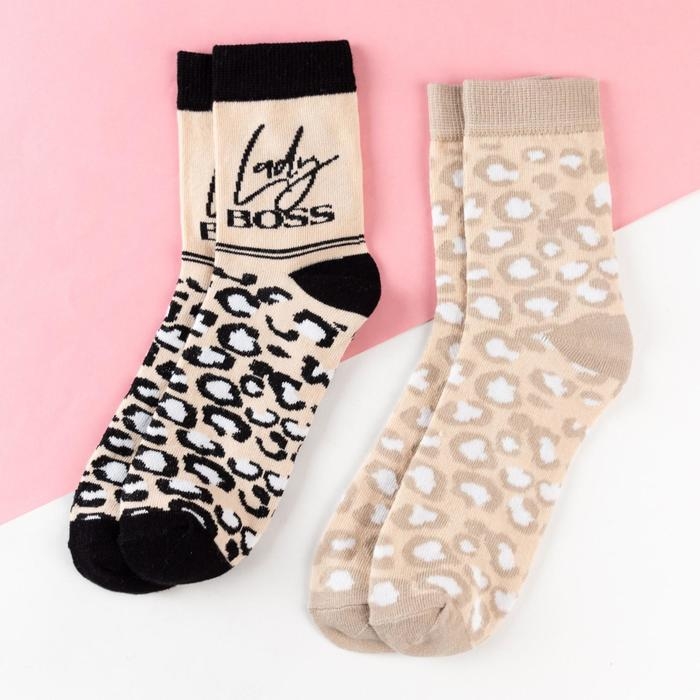 Набор женских носков KAFTAN "Lady boss&ldquo; 2 пары, размер 36-39 (23-25 см)