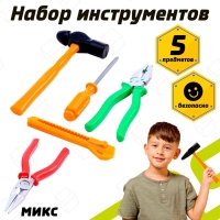 Набор инструментов «Дежурный», 5 предметов, МИКС Набор инструментов «Дежурный», 5 предметов, МИКС