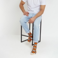 Носки MINAKU &laquo;Ромбы&raquo;, размер 36-41 (23-27 см)