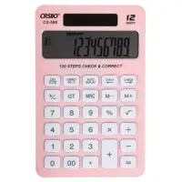 Калькулятор настольный 12-разрядный CS-588, корпус розовый