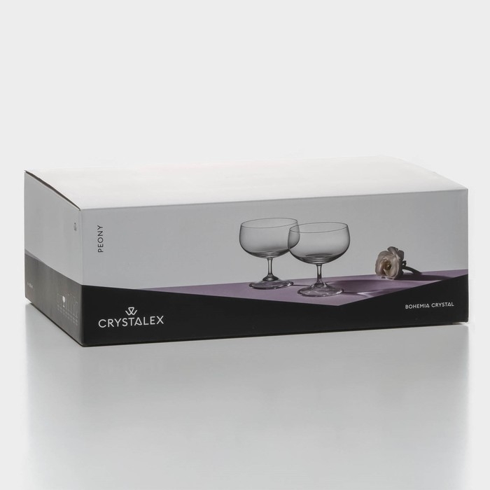 Набор стеклянных креманок «Пион», 300 мл, 6 шт Набор стеклянных креманок «Пион», 300 мл, 6 шт