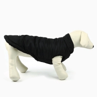 Одежда для собак. Куртка зимняя &laquo;Тёплая зима&raquo;, чёрная, размер XL