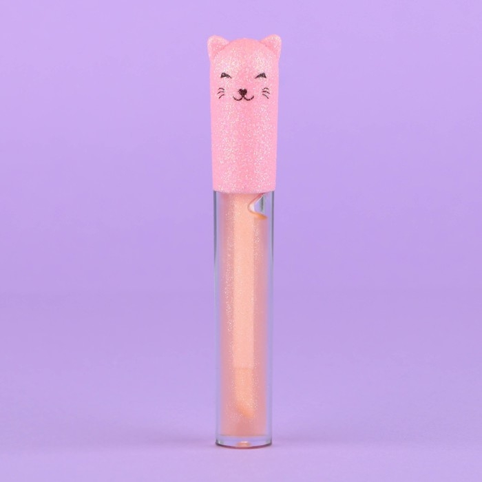 Блеск для губ с подвеской «Милая кошечка», 8 гр, аромат персика Блеск для губ с подвеской «Милая кошечка», 8 гр, аромат персика