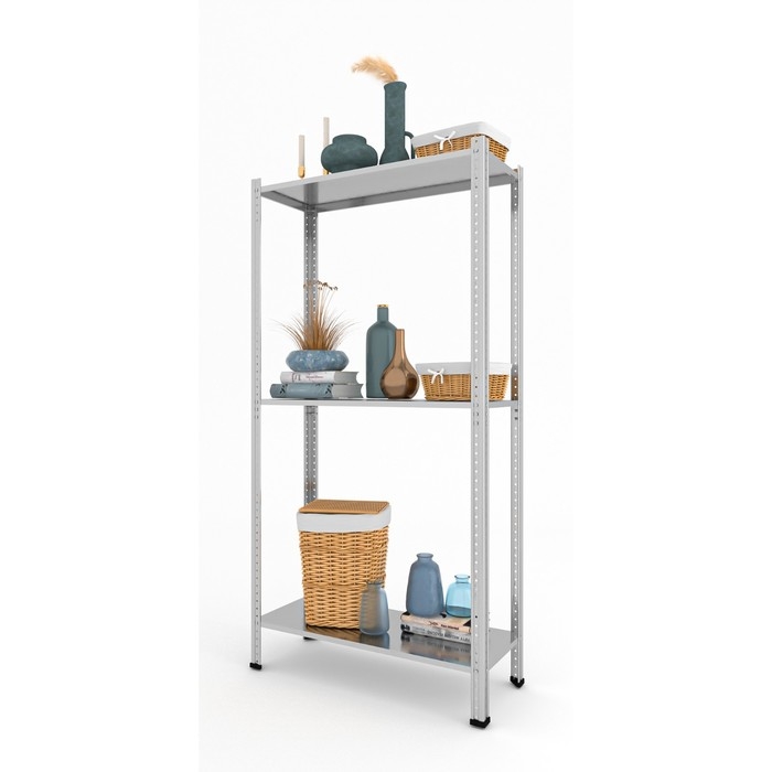 Стеллаж Стеллаж "Everest Lite-50" оцинкованный, нагрузка на полку - 50 кг, 150 х 75 х 30 см