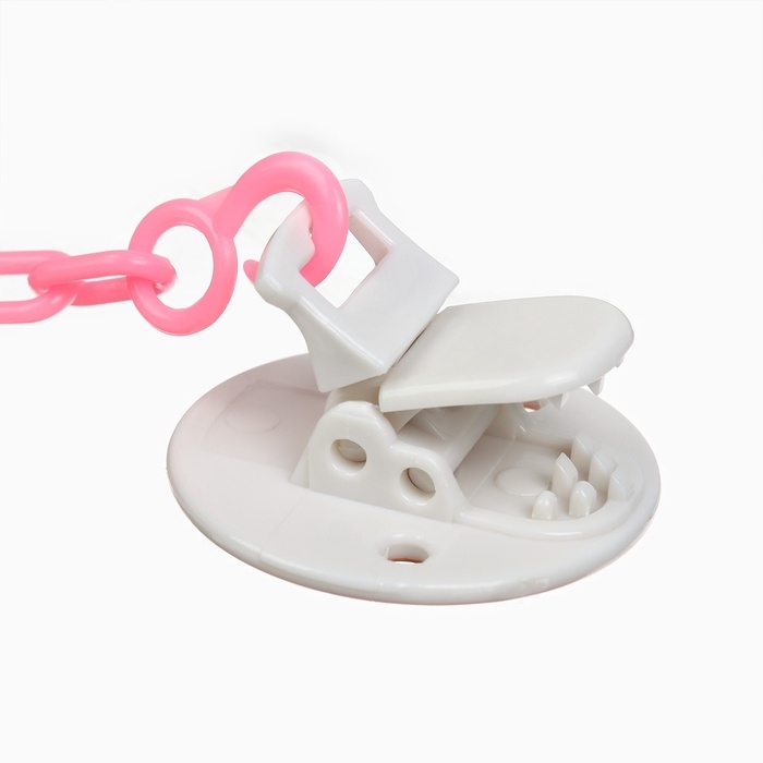 Набор: Соска - пустышка с держателем &laquo;Коала&raquo;, классичекая, +6 мес, цвет коралловый