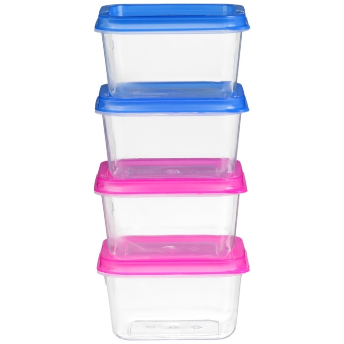 Набор контейнеров пищевых с крышками, для хранения детского питания, 8 шт., цвета МИКС