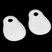 Корректоры - разделители для пальцев ног, с накладкой на косточку большого пальца, силиконовые, 7&times;6 см, пара, белые