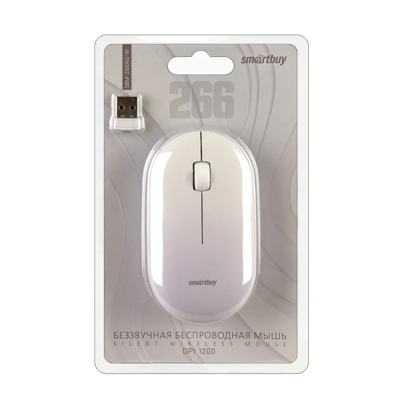Мышь беспроводная Smartbuy 266AG белый градиент