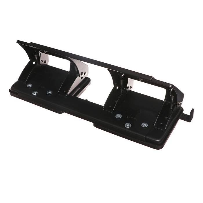 Дырокол металлический 20 листов, Attomex, форматная линейка, чёрный