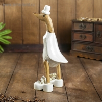 Сувенир дерево "Утка матрос в белом" 13х9х27 см Сувенир дерево "Утка матрос в белом" 13х9х27 см