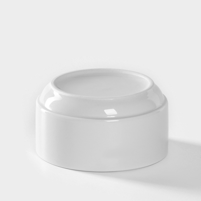 Чашка фарфоровая для бульона без ручек &laquo;Бельё&raquo;, 470 мл, d=12 см, цвет белый