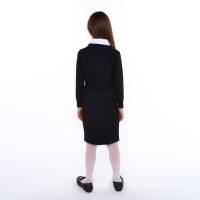 Юбка школьная для девочек, цвет чёрный, рост 140 см