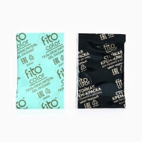 Стойкая крем-краска для бровей и ресниц Fito color, цвет черный (на 2 применения), 2х2 мл