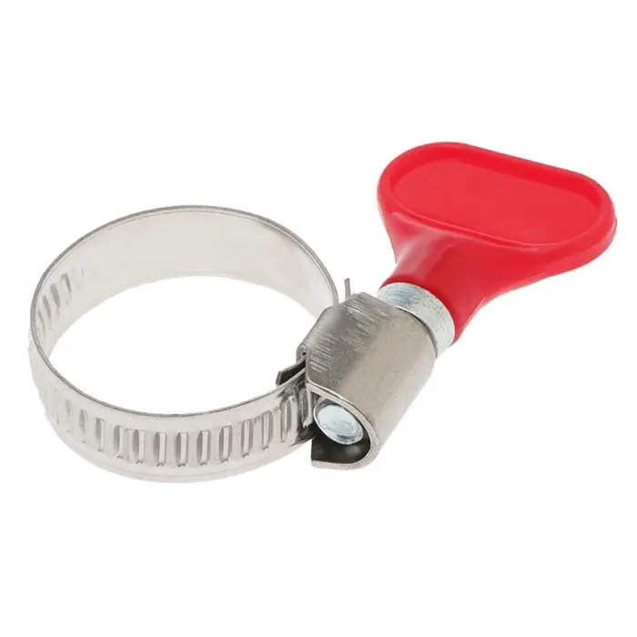 Хомут с &laquo;барашком&raquo; ZEIN engr, диаметр 16-27 мм, ширина 9 мм, нержавеющая сталь