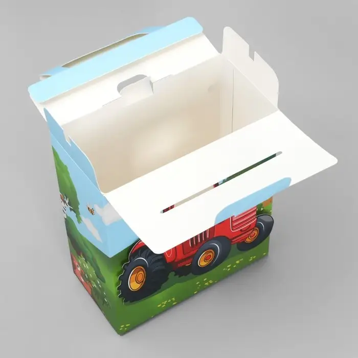 Коробка подарочная складная, упаковка, &laquo;Красный трактор&raquo;, 18 x 15 x 7.5 см