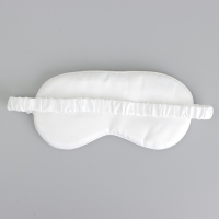 Маска шелковая для сна &laquo;Котички&raquo;, 20 х 9 см, цвет белый