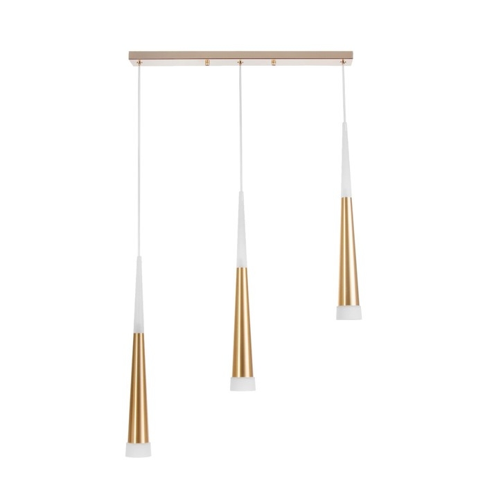 Светильник BayerLux Подвес BayerLuxной "Амадеус" 3хLED 18Вт 4000К золото 50х4х30-180см