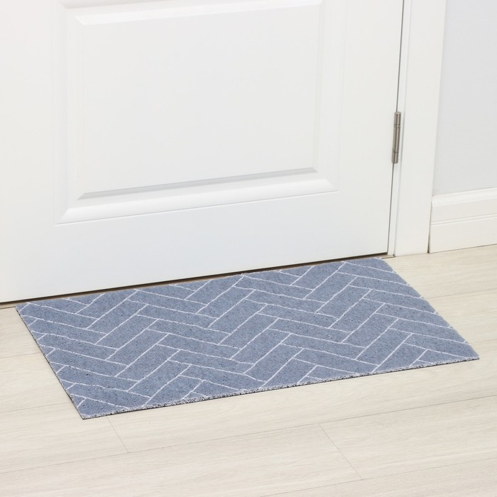 Коврик придверный грязезащитный Доляна &laquo;Лофт&raquo;, 45&times;75 см, цвет серый