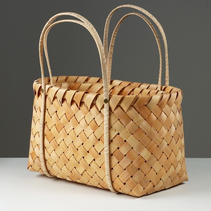 Набор корзин плетеных, 40x26xH24/45 см, 33x21xH23/41 см, 2 шт, секвойя