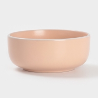 Салатник Доляна "Кремовое облако" 14,5 см, 14,5х6,5, цвет кремовый