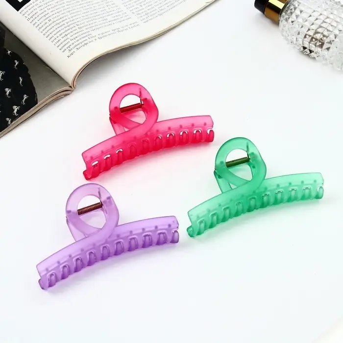 Крабик для волос &laquo;Фрида&raquo;, дуга овал матовый, 11 см, МИКС