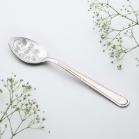 Ложка чайная с гравировкой &laquo;Ольга&raquo;, 3 х 14 см.