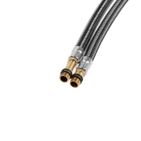 Подводка гибкая для смесителя ZEIN, фибро-нейлон, 1/2", М10, 50 см, набор 2 шт, черная Подводка гибкая для смесителя ZEIN, фибро-нейлон, 1/2", М10, 50 см, набор 2 шт, черная