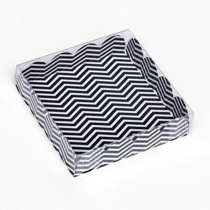 Коробка для печенья, &laquo;ЗигЗаг&raquo;12&times;12&times;3 см