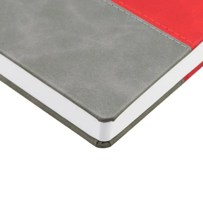 Ежедневник Horizon, недатированный, серый с красным